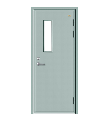 淺珠光灰桔紋管道單門(mén)(帶窗)